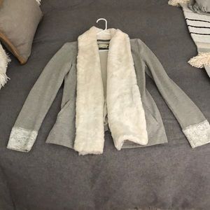 Anthropologie fur sweater sz M